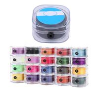 20 Rolls 0.8mm Elastic Stretchy String Cord Stretch Durable for Bracelets Necklaces For Clay Beads For Pony Beads Crystal Jewelry Making