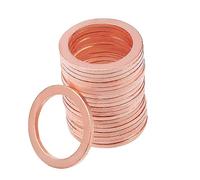 20 rondelle in rame M14 ad anello piatto tappo coppa olio guarnizione di tenuta rondelle di tenuta (M14 x 22 x 1,0)