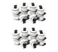 20 ROTOLI ADESIVI MODULO CONTINUO COMPATIBILI BROTHER DK-22205 62mm x 30,48mt