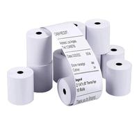 20 rotoli di carta termica da 57 mm, rotoli di ricevute POS da 2 1/4 x 50 piedi for terminali e registratori di cassa compatibili con carte di credito