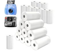 20 rotoli di carta termica per fotocamera dei bambini, 57 mm, carta termica per stampante di ricarica bianca zero, carta da stampa per fotocamera per bambini