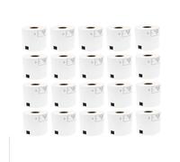 20 rotoli di ricarica compatibili con DK-11202, etichette 62 mm x 100 mm, 300 pezzi, compatibili con stampante per etichette DK11202 DK-1202 (20 etichette e 1 supporto)