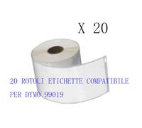 20 ROTOLI Etichette compatibile per DYMO 99019 190mmx59mm LABELWRITER 400 450