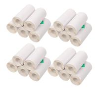 20 Rotoli Etichette Termiche Adesive Mini, Carta Bianca | Applicazione Rapida, Superficie Liscia, per Organizzazione Casa e Aula, Adatte a Cartelle e Stampanti
