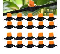 20 rubinetti a sfera Micro-Drip da 4 mm, per irrigazione a goccia, tubo da 1/4" ID 4 mm AD 6 mm Vent