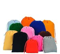 20 sacchetti in velluto con coulisse colorati, piccoli contenitori for cosmetici, tascabili e portatili Per Collana(Mixed,15x20cm)