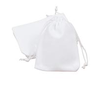 20 sacchetti in velluto con coulisse colorati, piccoli contenitori for cosmetici, tascabili e portatili Per Collana(White,15x20cm)