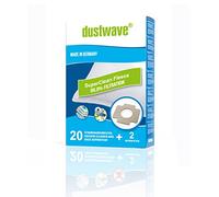 20 sacchetti per aspirapolvere | Filtro antipolvere | Sacchetti per aspirapolvere adatti per Menalux - 5802 - dustwave® | Made in Germany + 2 microfiltri (Mega Pack)