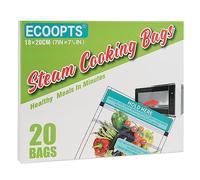 20 sacchetti per cottura a vapore, per microonde, per verdure, patate e carne (1)