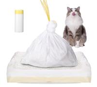20 sacchetti per lettiera per gatti con cordino, sacchetti per lettiera per gatti, sacchetti igienici, per lettiera per gatti, resistenti agli strappi, durevoli