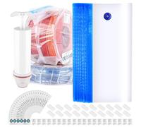 20 Sacchetti Sottovuoto per Stampante 3D, 30 x 34cm Riutilizzabile Sacchetti Sigillati Sottovuoto, 1 Pompa Manuale, 20 Clip di Tenuta, 25 Schede Indicatrici di Umidità
