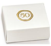 20 Scatola bianca portaconfetti 50 anni compleanno anniversario matrimonio 19093