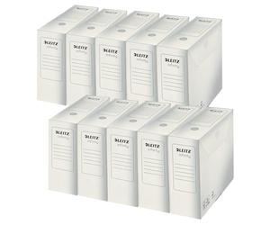 20 Scatole archivio A4 Leitz Infinity 100 Dorso 10cm 900 fogli Bianco