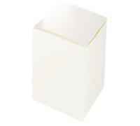 20 scatole bomboniere cartone pieghevole avorio 10x10x22 cm (box)