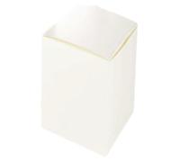 20 scatole bomboniere cartone pieghevole avorio 10x10x22 cm (box) FCA-BOX42-20