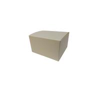20 scatole bomboniere cartone pieghevole seta avorio 14x14x8 cm SCO-13163-20