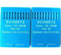 20 SCHMETZ 556-50 EO SES Nm:90/14 Canu:23:35 EB Macchina da cucire Pfaff...