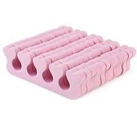 20 separatori rosa per dita dei piedi, separatori per dita in spugna morbida schiuma distanziatore per nail art manicure pedicure smalto gel rivestimento accessori per pittura strumenti trattamento