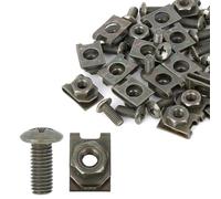 20 Set 5x12mm Auto Clips U Clip Phillips Vite Assortimento Verde