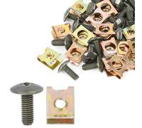 20 Set 6x16mm U Clip Phillips Vite Assortimento per Auto