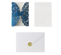 20 Set Biglietti Di Invito A Forma Di Farfalla Per Matrimonio Con Buste