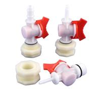 20 Set di connettori for Serbatoio con valvola a Sfera da G1/2 a 4~20 mm, Set di filtri for acquari, irrigazione da Giardino, Giunti for Tubi Flessibili da Piscina, 20 Pezzi(G1I2-4mm)