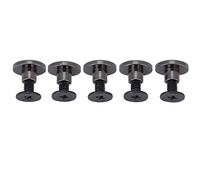 20 set di viti a testa tonda a bottone in ottone con intaglio viti a testa cilindrica Chicago Phillip viti di fissaggio testa rivetto bullone chiodo rivetto per artigianato in pelle fai da te(5mm)