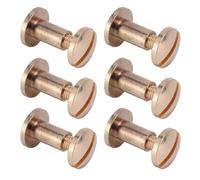 20 set di viti Chicago assortite, 8X5mm 8X7mm rivetti in pelle in metallo vite, post di rilegatura di libri chiodi rivetto Chicago bulloni per fai te artigianato in pelle