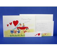 20 Set partecipazioni nozze mamma e papà si sposano Personalizzate inviti Matrimonio Art.114 quantità a scelta