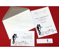 20 Set partecipazioni Nozze Personalizzate inviti Matrimonio Art.093 quantità a scelta