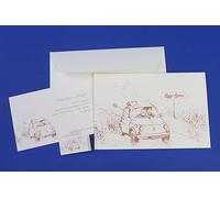 20 Set partecipazioni Nozze Personalizzate inviti Matrimonio stile 500 art.123 quantità a scelta