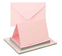 20 Set per 4x6In Blank Greeting Cards and Envelopes per DIY Craft, 10 Colori