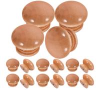 20 Set Pomello Rotondo in Legno Per Mobili Da Armadio Maniglie Decorative