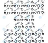 20 Set You.S Riparazione Serratura Anteriore Sinistro Destro per BMW 3er E46