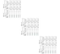 20 Sets Kit Per Appendere Lo Specchio Fissaggi Gancio Senza Cornice