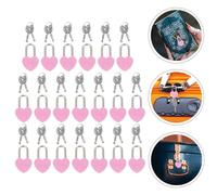 20 Sets Lucchetto A Forma Di Cuore Mini Lucchetti Con Chiavi Chiave Lock
