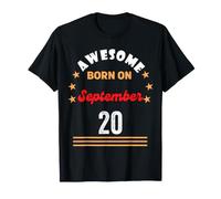 20 Settembre Compleanno Fantastico Nato Il 20 Settembre Vintage Maglietta
