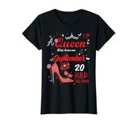 20 Settembre Compleanno Questa Regina è Nata Il 20 Settembre Maglietta
