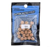 20 sfere in sughero naturale per boilies e esche per pesca alla carpa, destinate all'integrazione di Ronnie Hair Rig (8 mm)