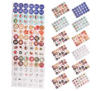 20 Sheets Adesivi Numerati Rotondi Riflettenti Con Numeri Piccoli