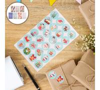 20 Sheets Etichette Adesive Adesivi Rotondi Riflettenti Con Numeri Piccoli