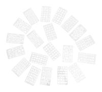 20 Sheets Stampini Lettere Normografo Stencil Da Disegno Alfabeti