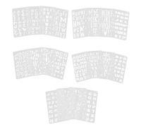 20 Sheets Stencil Di Lettere Normografo Stampino Vernice Alfabeti