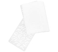 20 Sheets Stencil Lettere Piccole Normografo Da Disegno Alfabeti