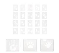 20 Sheets Stencil Per Impronte Digitali Animali Stampino Vernice