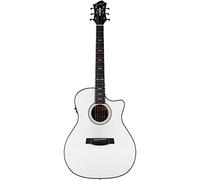 HAGSTROM - SLJ II GRD ADTM CE WH - Large auditorium electro-acoustic guitar