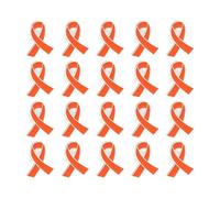 20 spille a nastro facili da usare come regalo per volontariato, alla moda, in lega, per gioielli, torace, accessori per eventi di beneficenza, Misura unica, come descritto