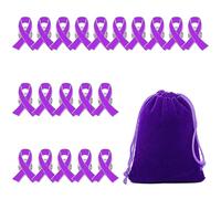 20 spille a nastro viola, dotate di 1 custodia viola, spille in metallo, spille squisite, spille da donna, accessori di abbigliamento, accessori di design personalizzati, Metallo