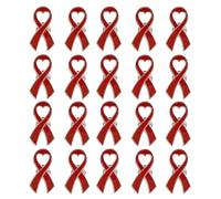20 spille con nastro per la consapevolezza del cancro al seno, speranza, spille da bavero, distintivi, gioielli, sacchetti regalo, zaini, ornamenti, spille per le donne, Misura unica, come descritto