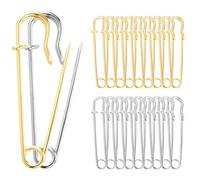 20 spille da balia grandi in acciaio resistente da 5,1 cm - spille extra giganti per coperte fisse, scialli, gonne, vestiti, artigianato, tela, tessuto spesso e pelle